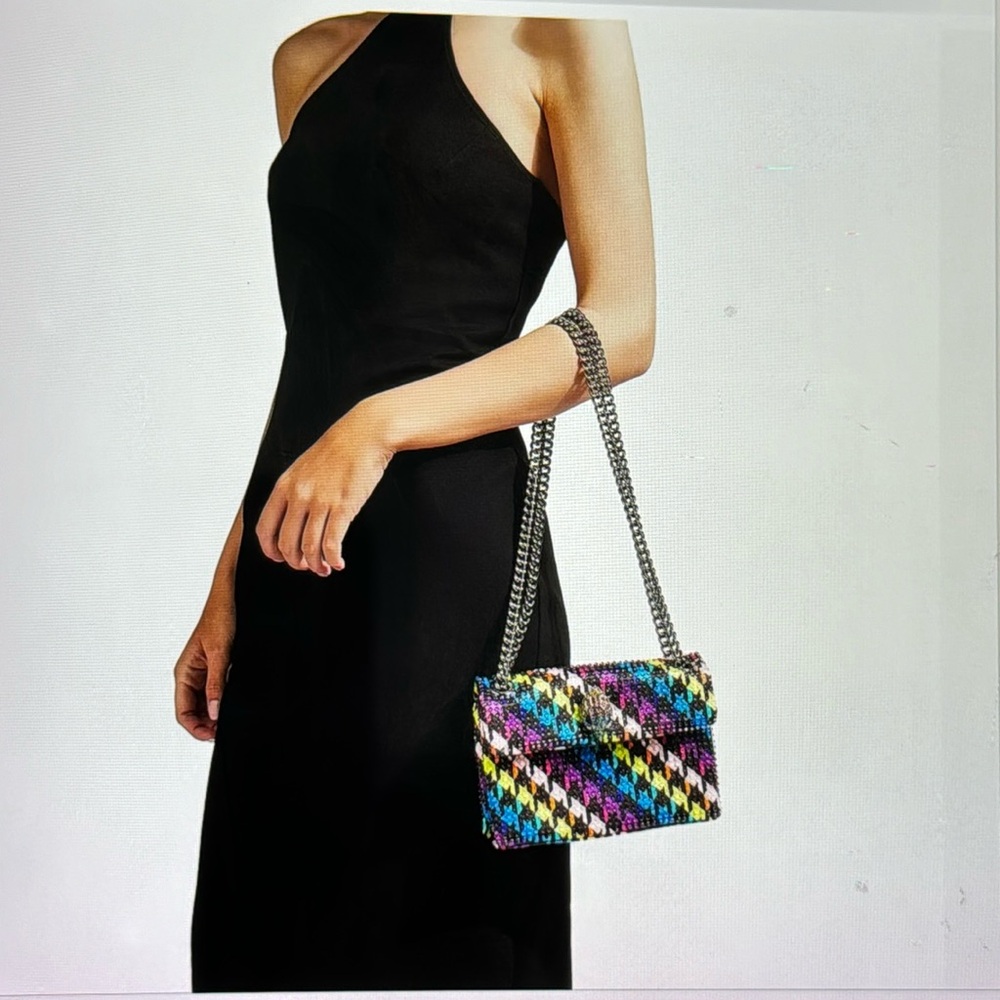 Kurt Geiger London Mini Kensington Crystal Convertible Crossbody Bag - Picture 4 of 17